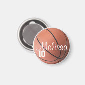 バスケットボールパーソナライズされたマグネット マグネット (正面/裏面)