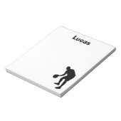 バスケットボールパーソナライズされたメモ帳 ノートパッド (回転)