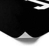 バスケットボールパーソナライズされた番号10 ポスター (角)