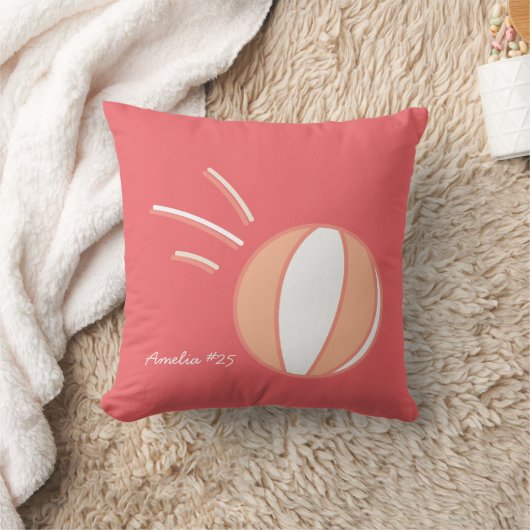 バスケットボールパーソナライズされた装飾用クッションカスタムデコール クッション (ブランケット)