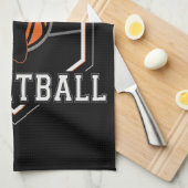 バスケットボールパーソナライズされた選手の名前スラムダンクチーム キッチンタオル (四つ折り)