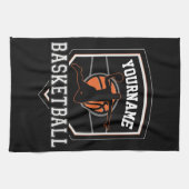 バスケットボールパーソナライズされた選手の名前スラムダンクチーム キッチンタオル (横)