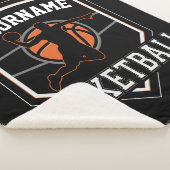 バスケットボールパーソナライズされた選手の名前スラムダンクチーム シェルパブランケット (3/4)