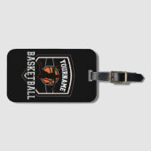 バスケットボールパーソナライズされた選手の名前スラムダンクチーム ラゲッジタグ (正面横)