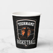 バスケットボールパーソナライズされた選手の名前スラムダンクチーム 紙コップ (正面)
