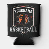 バスケットボールパーソナライズされた選手の名前スラムダンクチーム 缶クーラー (正面)