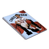 バスケットボールパーソナライズされた選手 ノートブック (右側)