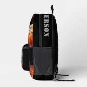 バスケットボールパーソナライズされた プリントバックパック (右)