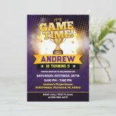 バスケットボールパーソナルバースデー招待スポーツ 招待状 (スタンド正面)