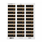 バスケットボールパーティの招待状カード住所 シール (フルシート)