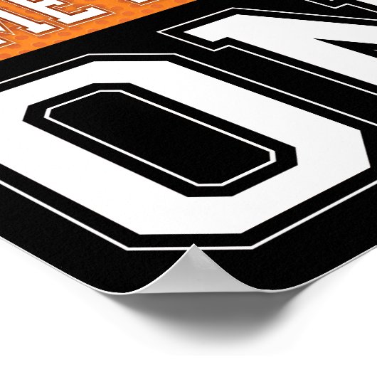 バスケットボールパーティーあなたのゲーム顔を取得サインプリント ポスター (角)