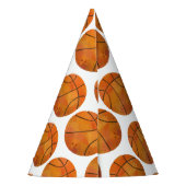 バスケットボールパーティー帽子 パーティーハット (裏面)