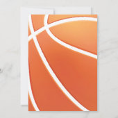 バスケットボールパーティー招待状 誕生日 招待状 (裏面)