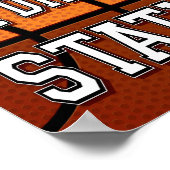 バスケットボールパーティー水和ステーション標識プリント ポスター (角)