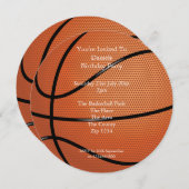 バスケットボールパーティー 招待状 (正面/裏面)