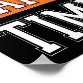 バスケットボールパーティーITのゲームタイムサインプリント ポスター (角)