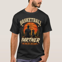 バスケットボールパートナードッグラバーヴィンテージ デザイン Tシャツ