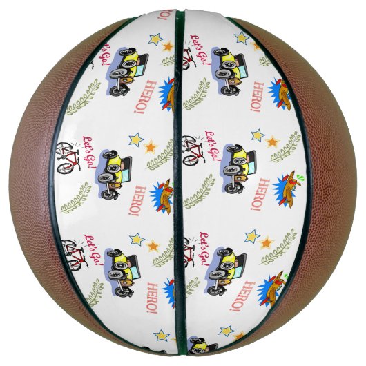 バスケットボールヒーロー自転車の飛行機 バスケットボール (縦)