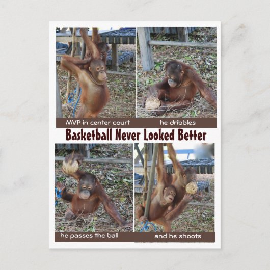 バスケットボールヒーロー ポストカード (正面)