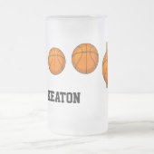 バスケットボールビアマグ – SRF フロストグラスビールジョッキ (中央)