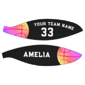 バスケットボールピンクガールプレーヤー名チーム番号 バスケットボール (パネル)