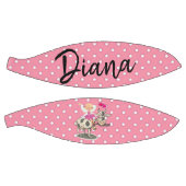 バスケットボールピンクポルクドットカウピンクハート バスケットボール (パネル)