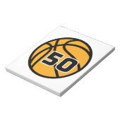 バスケットボールフお気に入りのァンジャージー番号#50 ノートパッド (回転)