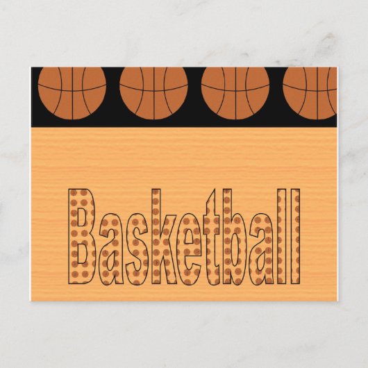 バスケットボールファンはがき ポストカード (正面)