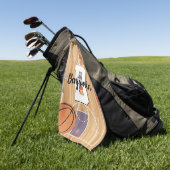 バスケットボールファン ゴルフタオル (グリーン)