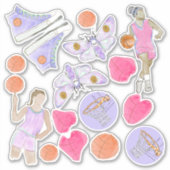 バスケットボールファン シール (正面)