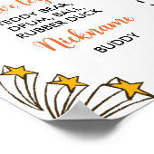 バスケットボールファースト誕生日マイルストーンサイン ポスター (角)