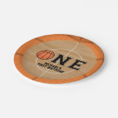 バスケットボールファースト誕生日 ペーパープレート (アングル)