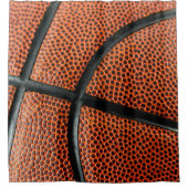 バスケットボールフォトクローズアップ シャワーカーテン (正面)