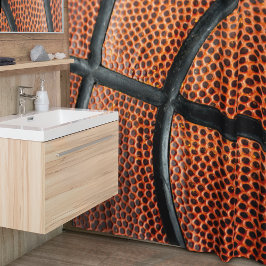 バスケットボールフォトクローズアップ シャワーカーテン