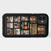 バスケットボールフォトコラージブラック Case-Mate iPhoneケース (裏面(横))