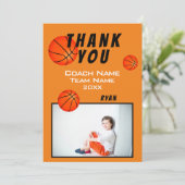 バスケットボールフォトサンキューコーチカード サンキューカード (スタンド正面)