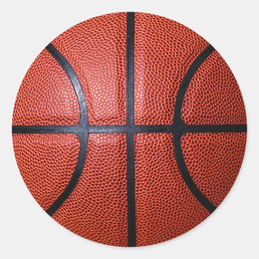 バスケットボールフォトシール ラウンドシール (正面)