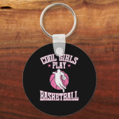 バスケットボールフュールクールマドチェン遊女子バスケット キーホルダー (正面)