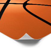 バスケットボールフラッグキッズフォトバースデーパーティー ポスター (角)