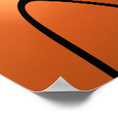 バスケットボールフラッグキッズフォトバースデーパーティー ポスター (角)