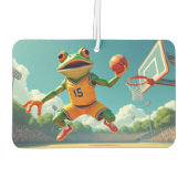 バスケットボールフロッグの車の空気清浄機 カーエアーフレッシュナー (裏面)