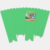 バスケットボールフロッグポップコーンの箱でのゲーム フェイバーボックス (見開き)