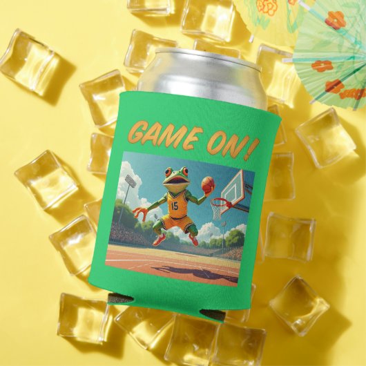 バスケットボールフロッグ缶クーラーでのゲーム 缶クーラー (インサイチュ 夏)