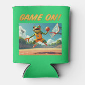 バスケットボールフロッグ缶クーラーでのゲーム 缶クーラー (正面)