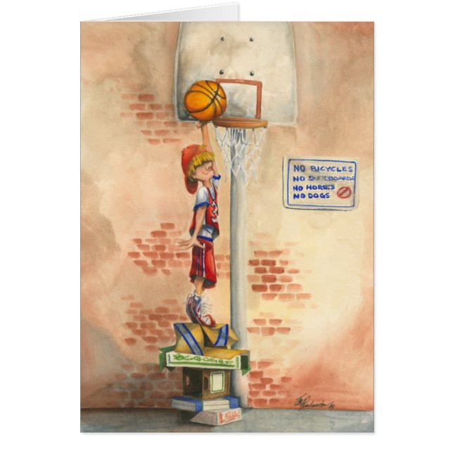 バスケットボールフープでスラムダンクby Jay Throckmorton (正面)