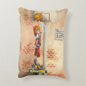 バスケットボールフープでスラムダンクby Jay Throckmorton アクセントクッション (裏面(縦))