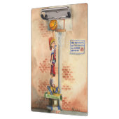 バスケットボールフープでスラムダンクby Jay Throckmorton クリップボード (左)