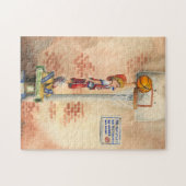 バスケットボールフープでスラムダンクby Jay Throckmorton ジグソーパズル (横)