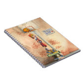 バスケットボールフープでスラムダンクby Jay Throckmorton ノートブック (右側)