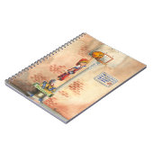 バスケットボールフープでスラムダンクby Jay Throckmorton ノートブック (左側)